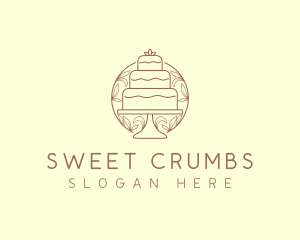 Sweet Wedding Cake   logo design