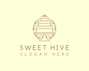 Sweet Wedding Cake   logo design