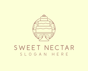 Sweet Wedding Cake   logo design