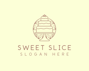 Sweet Wedding Cake   logo design