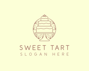 Sweet Wedding Cake   logo design