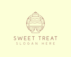 Sweet Wedding Cake   logo design