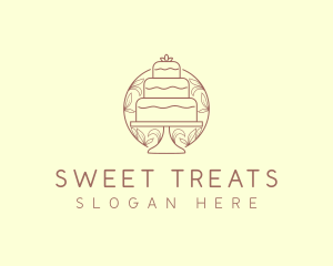 Sweet Wedding Cake   logo design