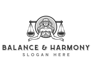 Justice Woman Law logo design