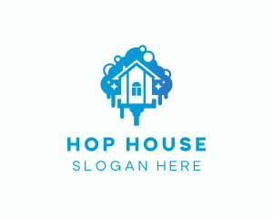 House Cleaning Wiper logo design