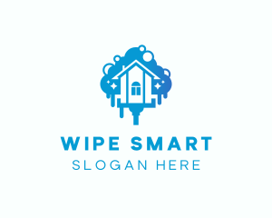 House Cleaning Wiper logo design