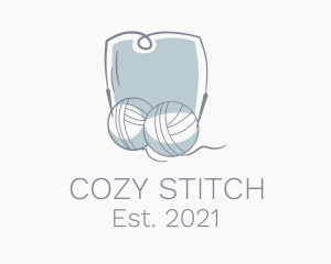 Crochet Hook Yarn Handicraft logo design