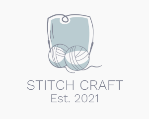 Crochet Hook Yarn Handicraft logo design