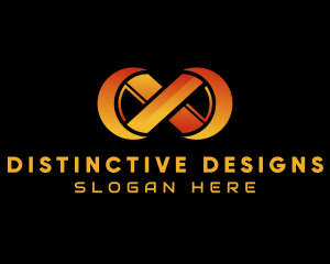 Gradient Infinity Loop logo design