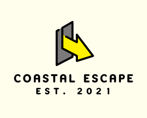 Escape Door Arrow logo design