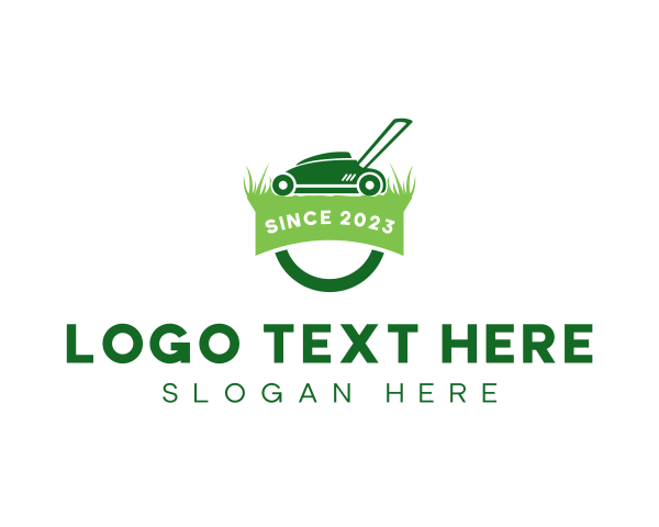 Lawn Mower Grass Cutting logo