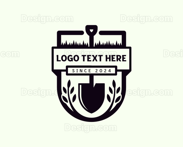 Garden Maintenance Shovel Logo