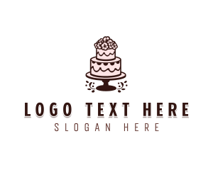 Floral Wedding Cake logo