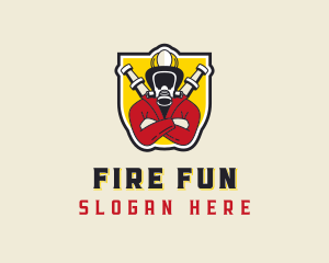 Fire Hose Firefighter logo