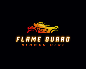 Flame Auto Motorcycle logo design