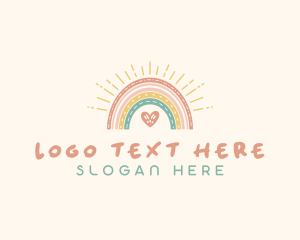 Lovely Boho Rainbow Logo