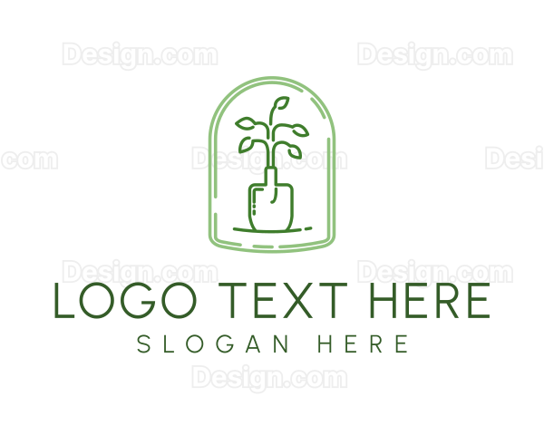 Spade Plant Gardening Logo