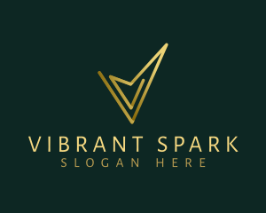 Arrow Letter V Business logo design