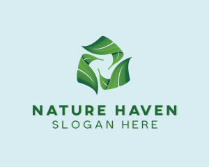 Recycle Leaf Nature logo design