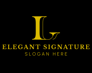 Elegant Letter L logo design