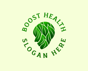 Mental Health Leaf logo design