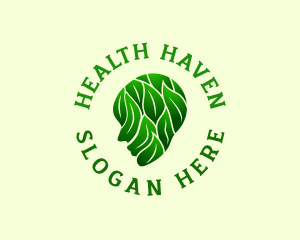 Mental Health Leaf logo design