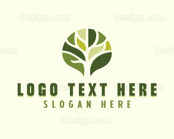 Tree Plant Gardening Logo