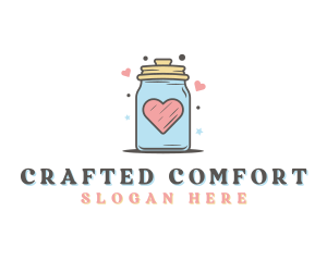 Heart Star Cookie Jar  logo design