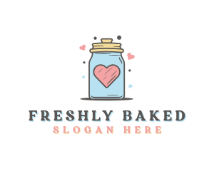 Heart Star Cookie Jar  logo design