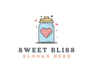 Heart Star Cookie Jar  logo design