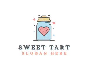 Heart Star Cookie Jar  logo design