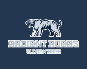 Predator Cougar Tiger Mascot logo design