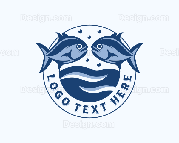 Fisheries Marina Fish Logo