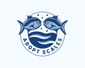 Fisheries Marina Fish Logo