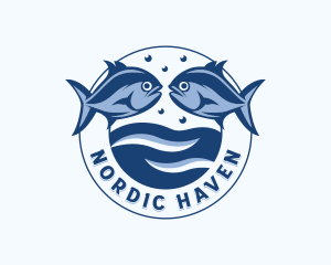 Fisheries Marina Fish Logo