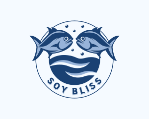 Fisheries Marina Fish Logo