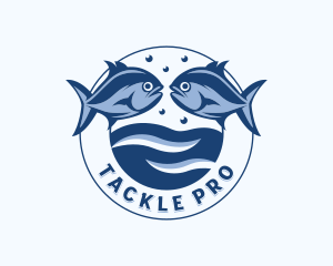 Fisheries Marina Fish logo design