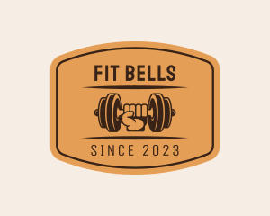 Fitness Gym Barbell logo design