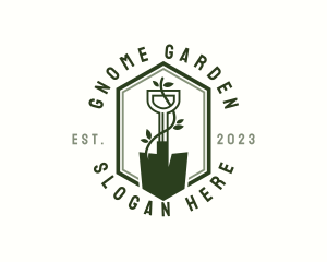 Gardening Trowel Eco logo design