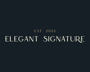 Elegant Luxury Fashion logo design