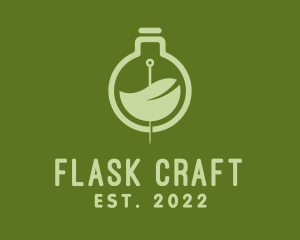 Green Flask Acupuncture  logo design