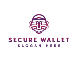 Cyber Security Lock logo design