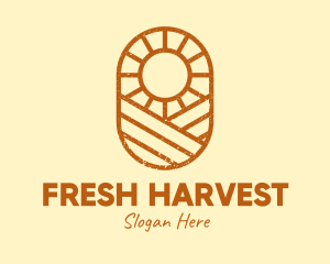 Rustic Farm Sun logo design