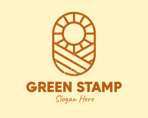 Rustic Farm Sun logo design