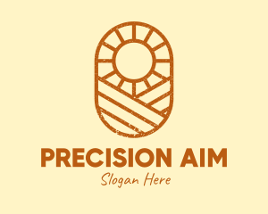 Rustic Farm Sun logo design