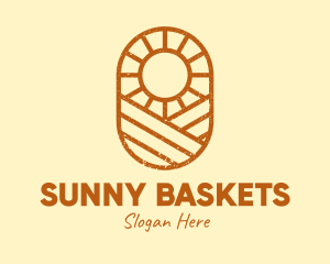 Rustic Farm Sun logo design