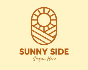 Rustic Farm Sun logo design