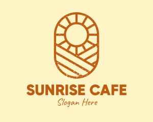 Rustic Farm Sun logo design