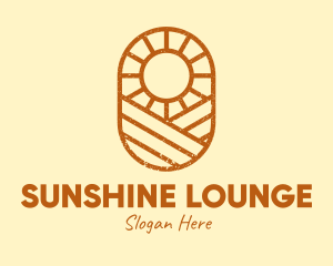 Rustic Farm Sun logo design