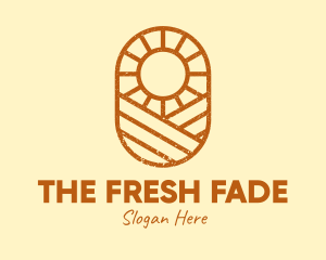 Rustic Farm Sun logo design